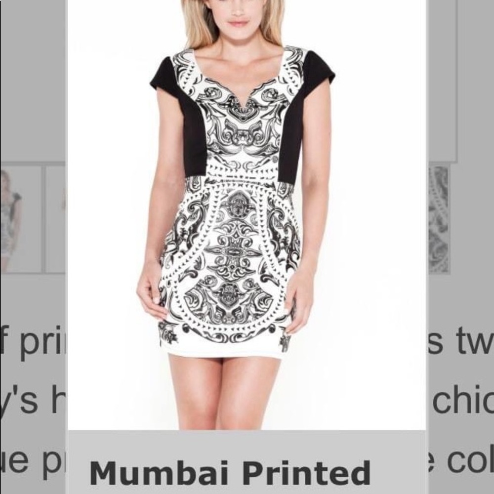 Black and white dress